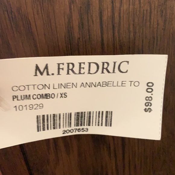 NWT Cotton Linen Annabelle TO Plumb Combo Dress - Picture 7 of 7